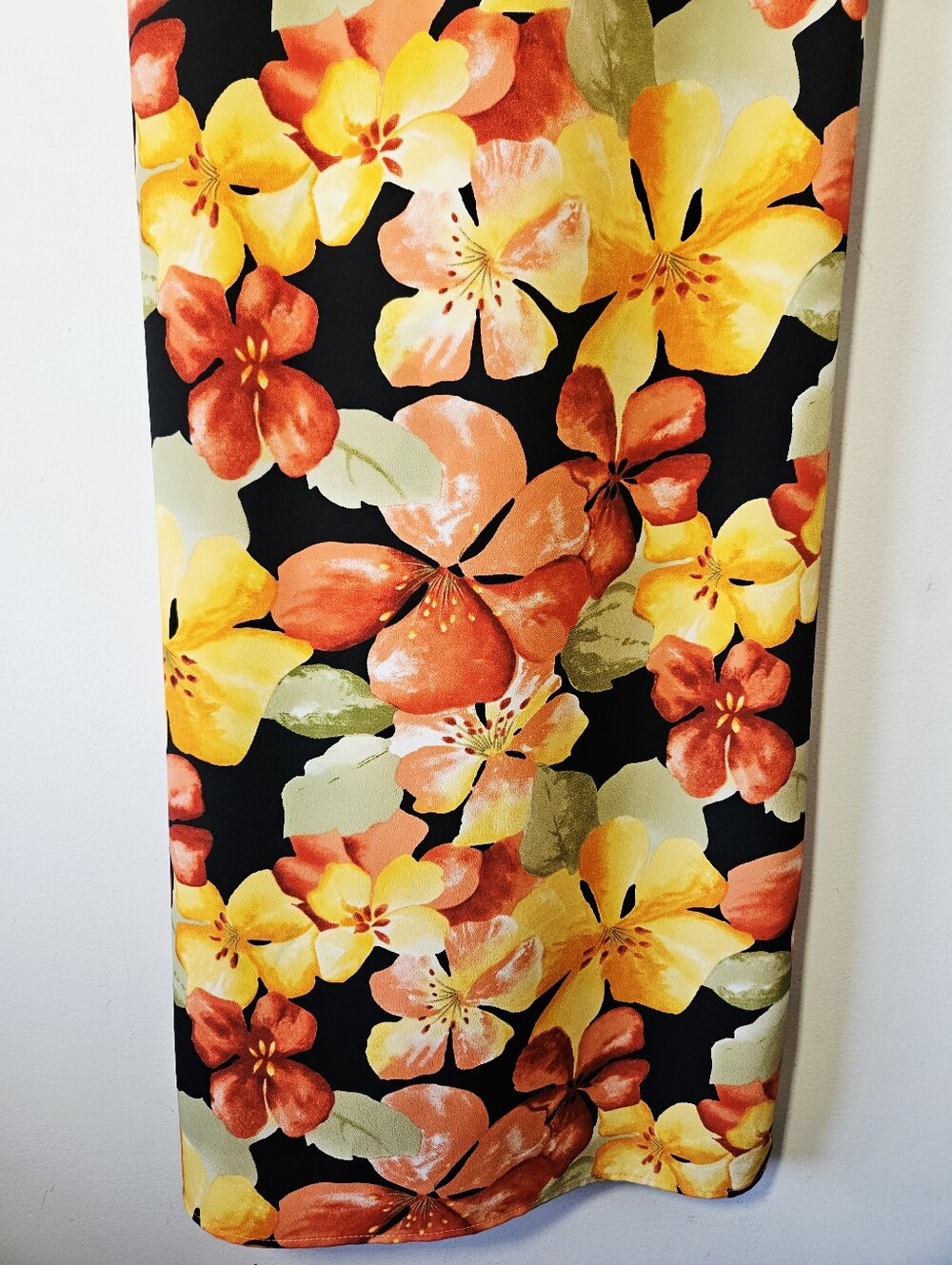 Vintage 90s Jessica Tropical Floral Maxi Dress Size 8 Y2K Slip Dress - Picture 5 of 7